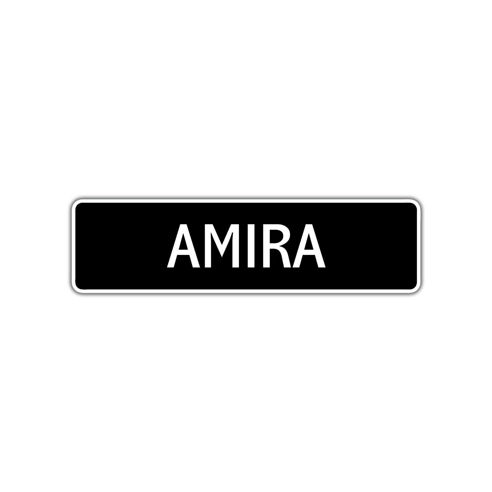 Amira Street Sign Children Name Room Plate