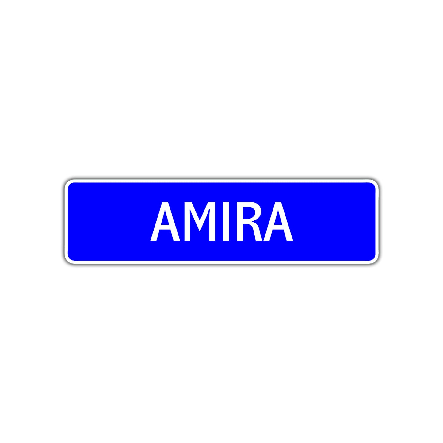 Amira Street Sign Children Name Room Plate