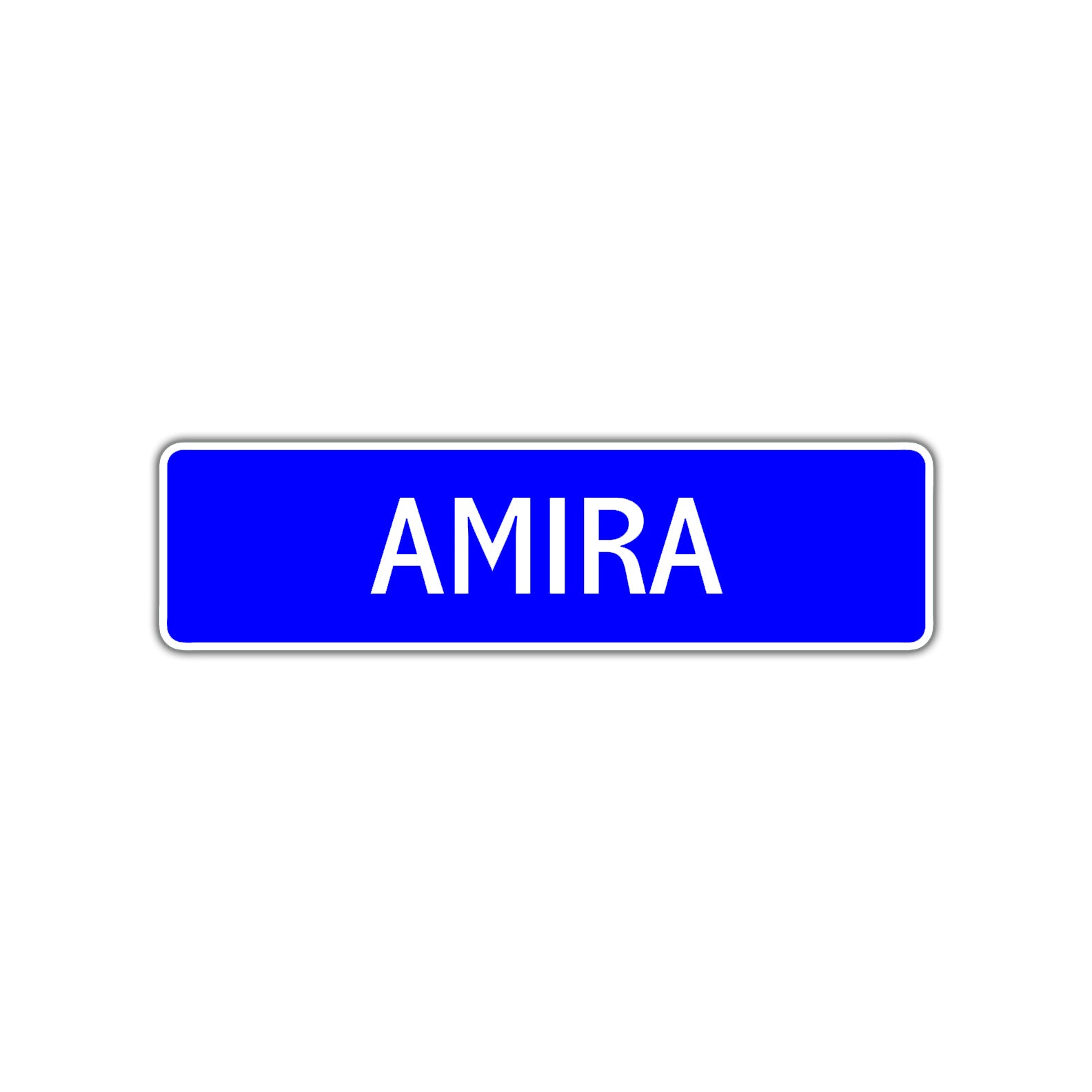 Amira Street Sign Children Name Room Plate