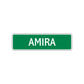Amira Street Sign Children Name Room Plate