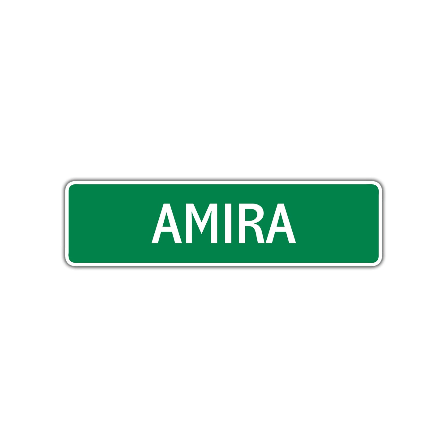 Amira Street Sign Children Name Room Plate