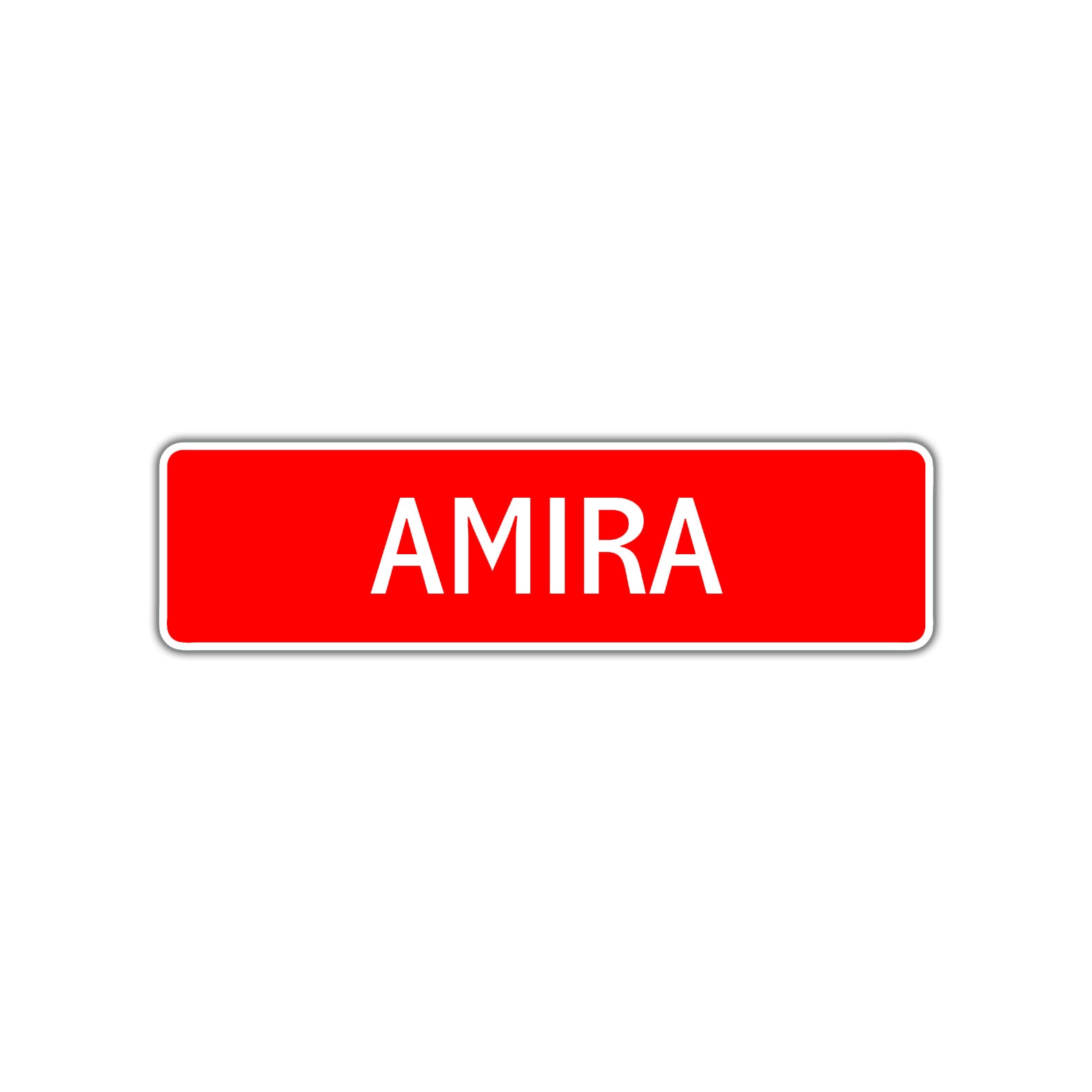 Amira Street Sign Children Name Room Plate