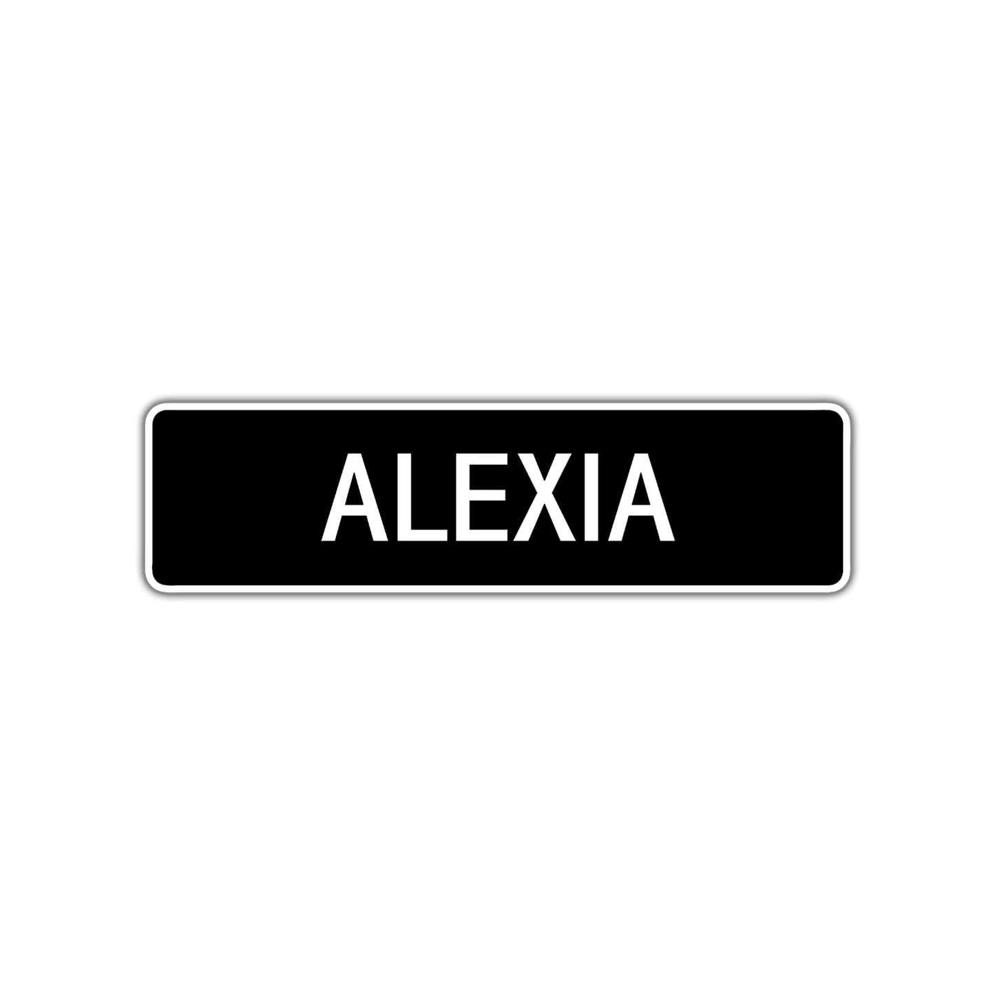 Alexia Street Sign Children Name Room Plate
