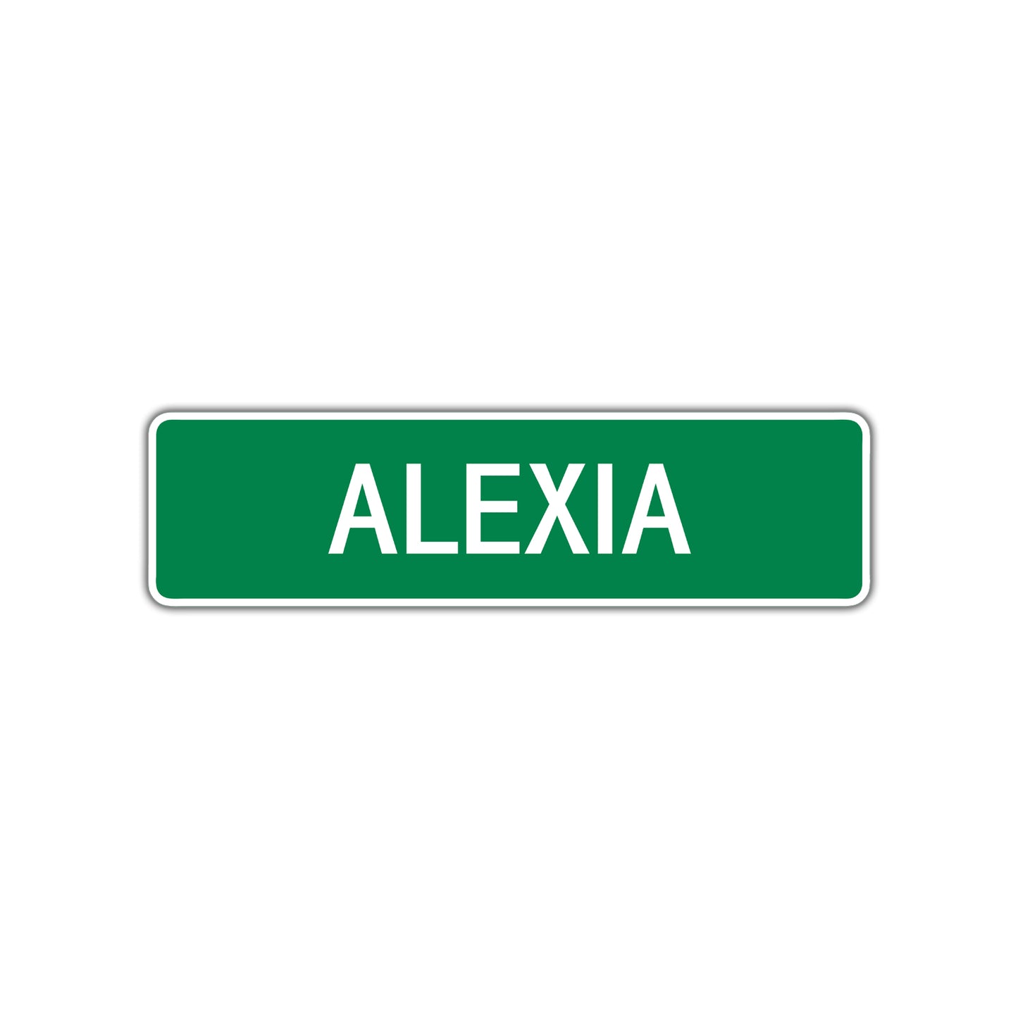 Alexia Street Sign Children Name Room Plate