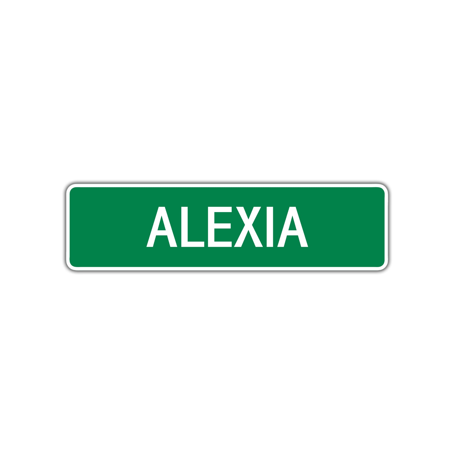 Alexia Street Sign Children Name Room Plate