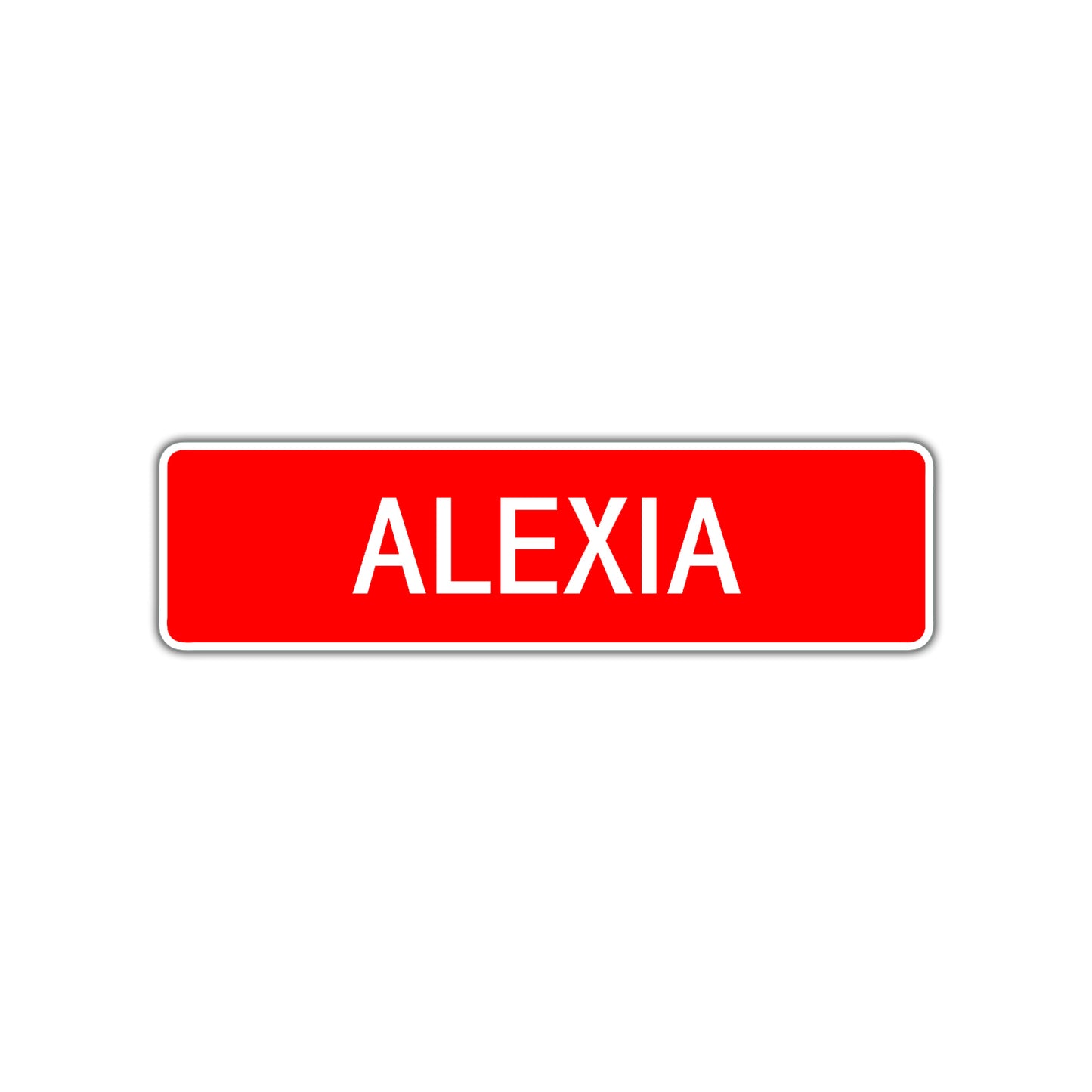 Alexia Street Sign Children Name Room Plate