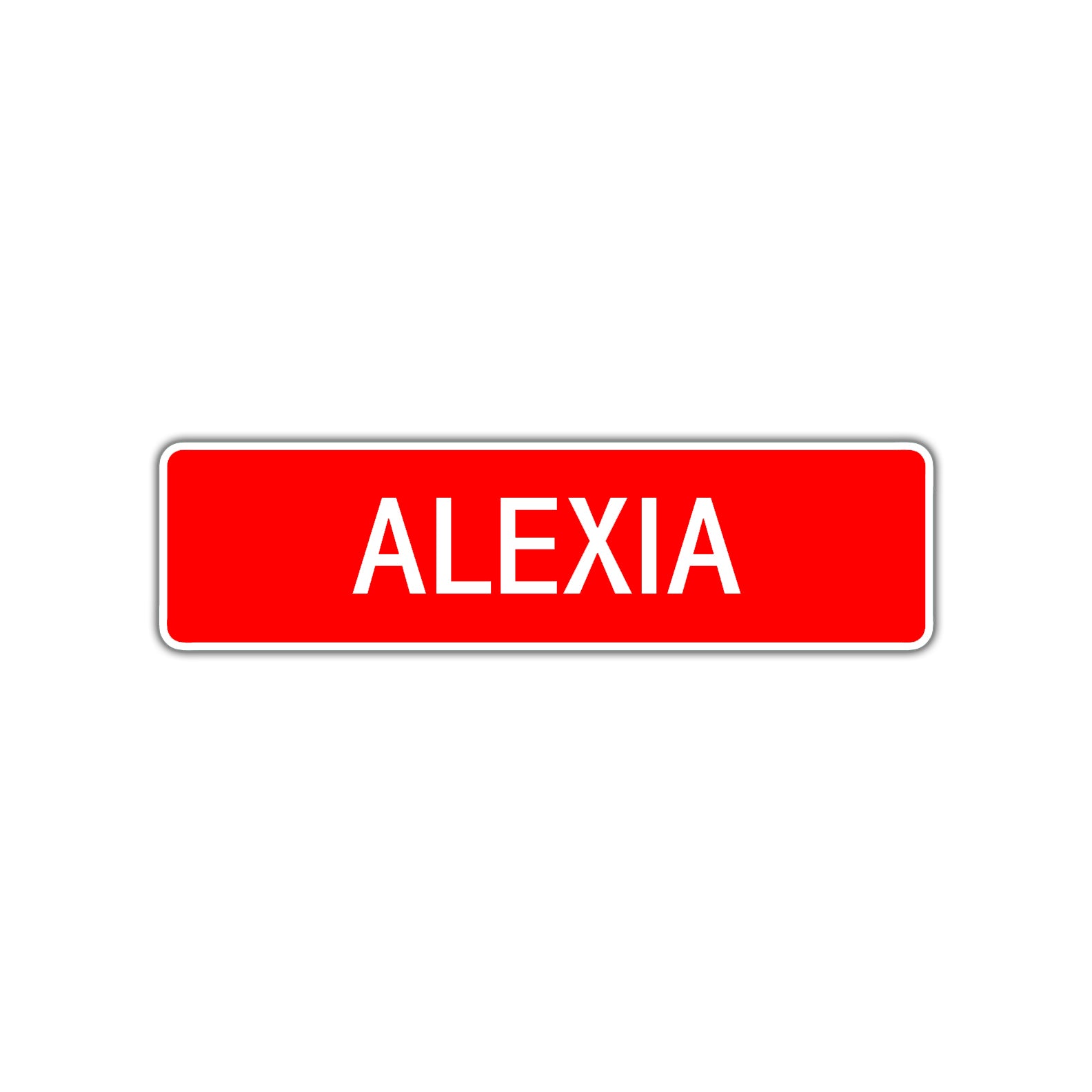 Alexia Street Sign Children Name Room Plate
