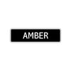 Amber Street Sign Children Name Room Plate