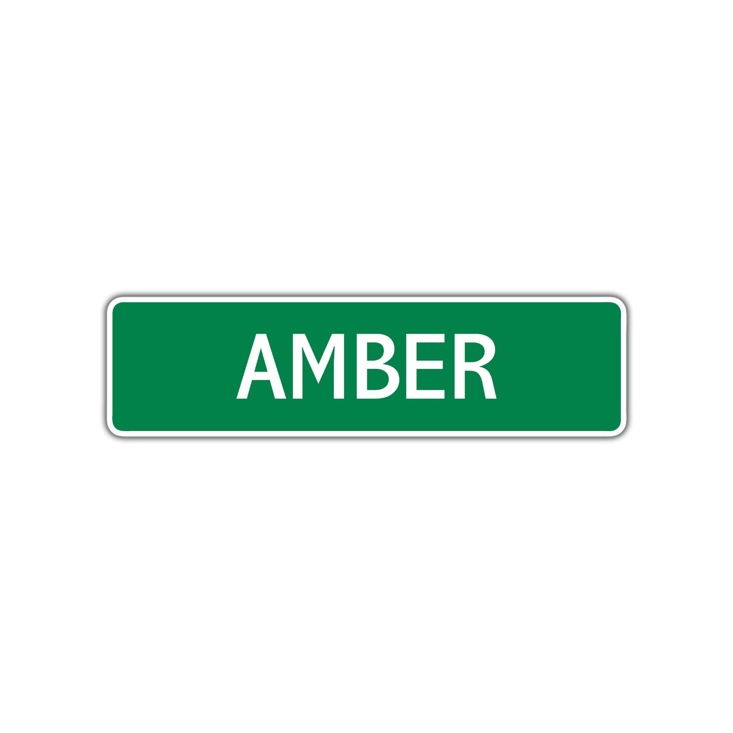 Amber Street Sign Children Name Room Plate