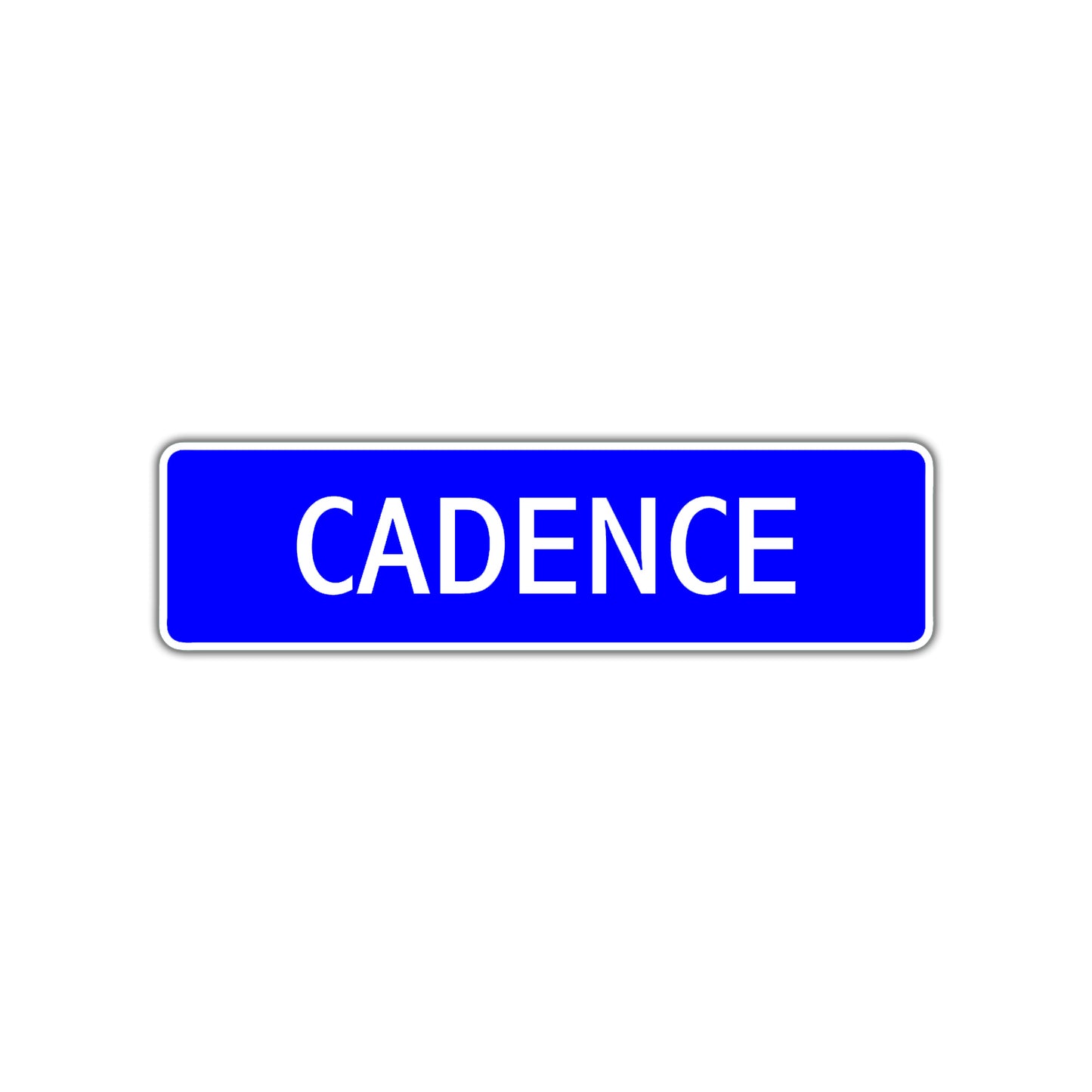 Cadence Street Sign Children Name Room Plate