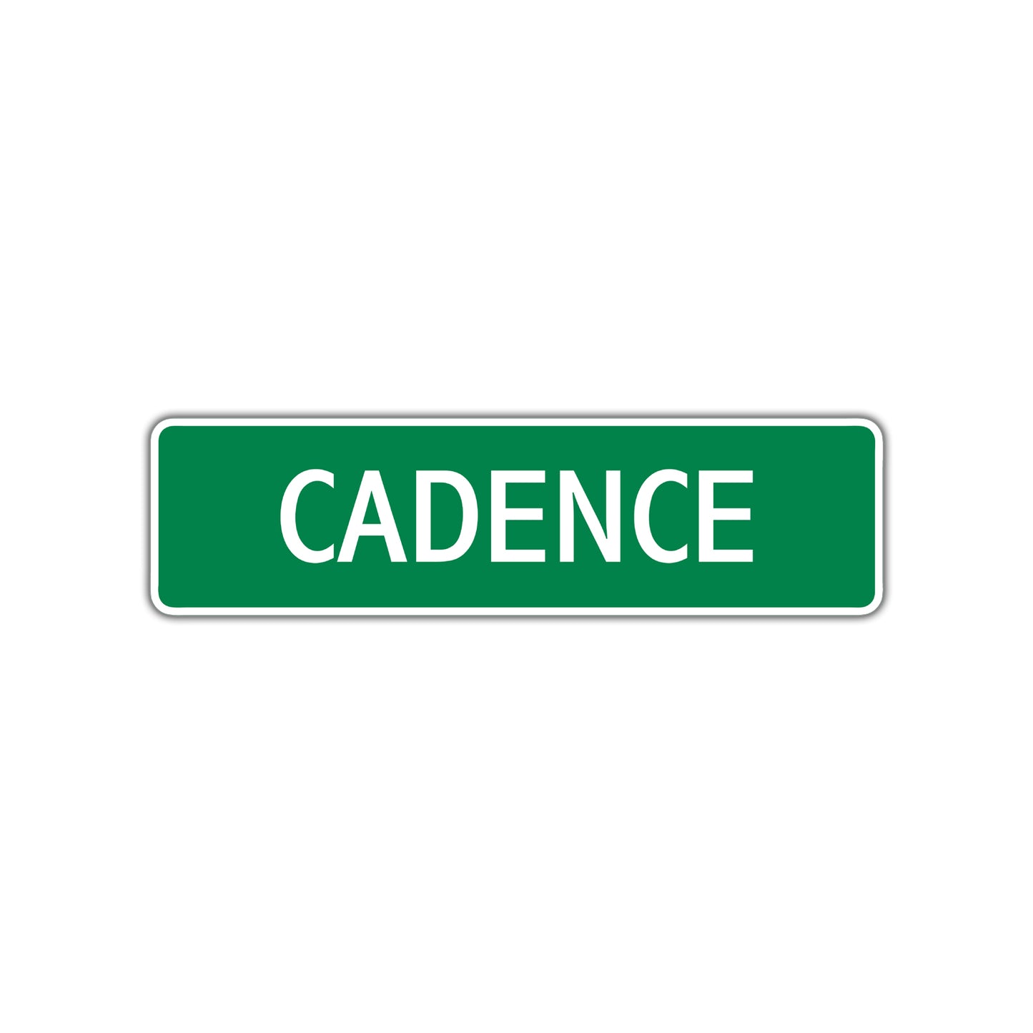 Cadence Street Sign Children Name Room Plate