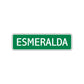 Esmeralda Street Sign Children Name Room Plate