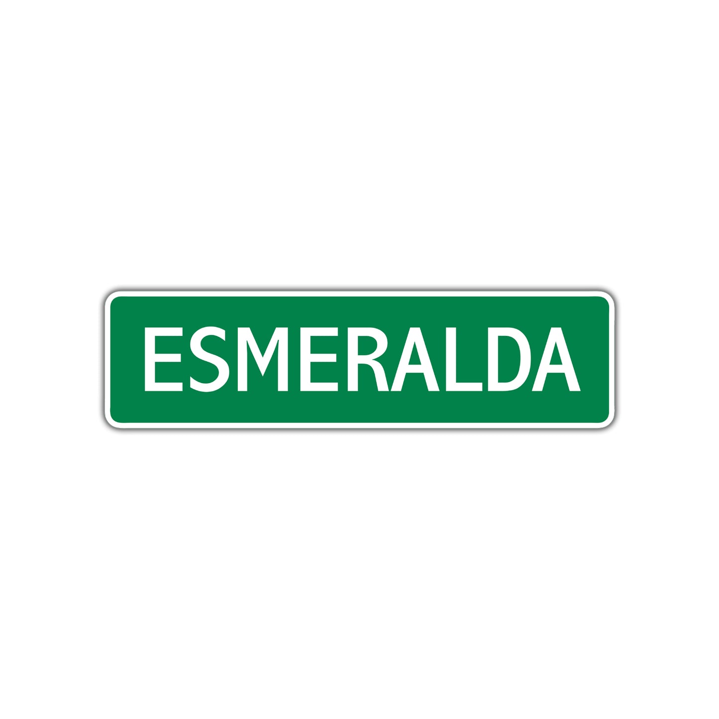 Esmeralda Street Sign Children Name Room Plate