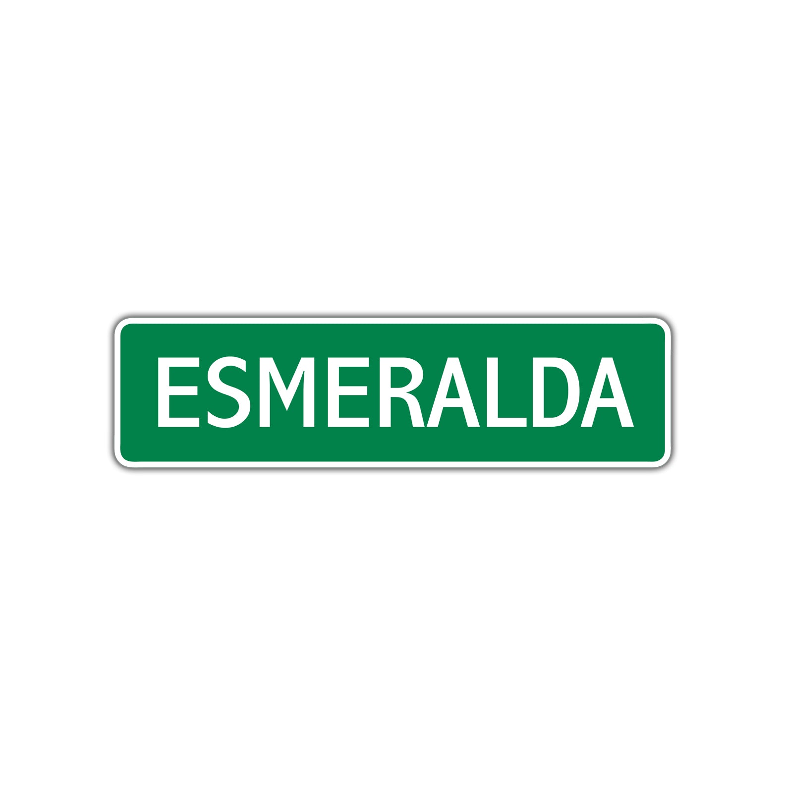 Esmeralda Street Sign Children Name Room Plate