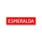 Esmeralda Street Sign Children Name Room Plate