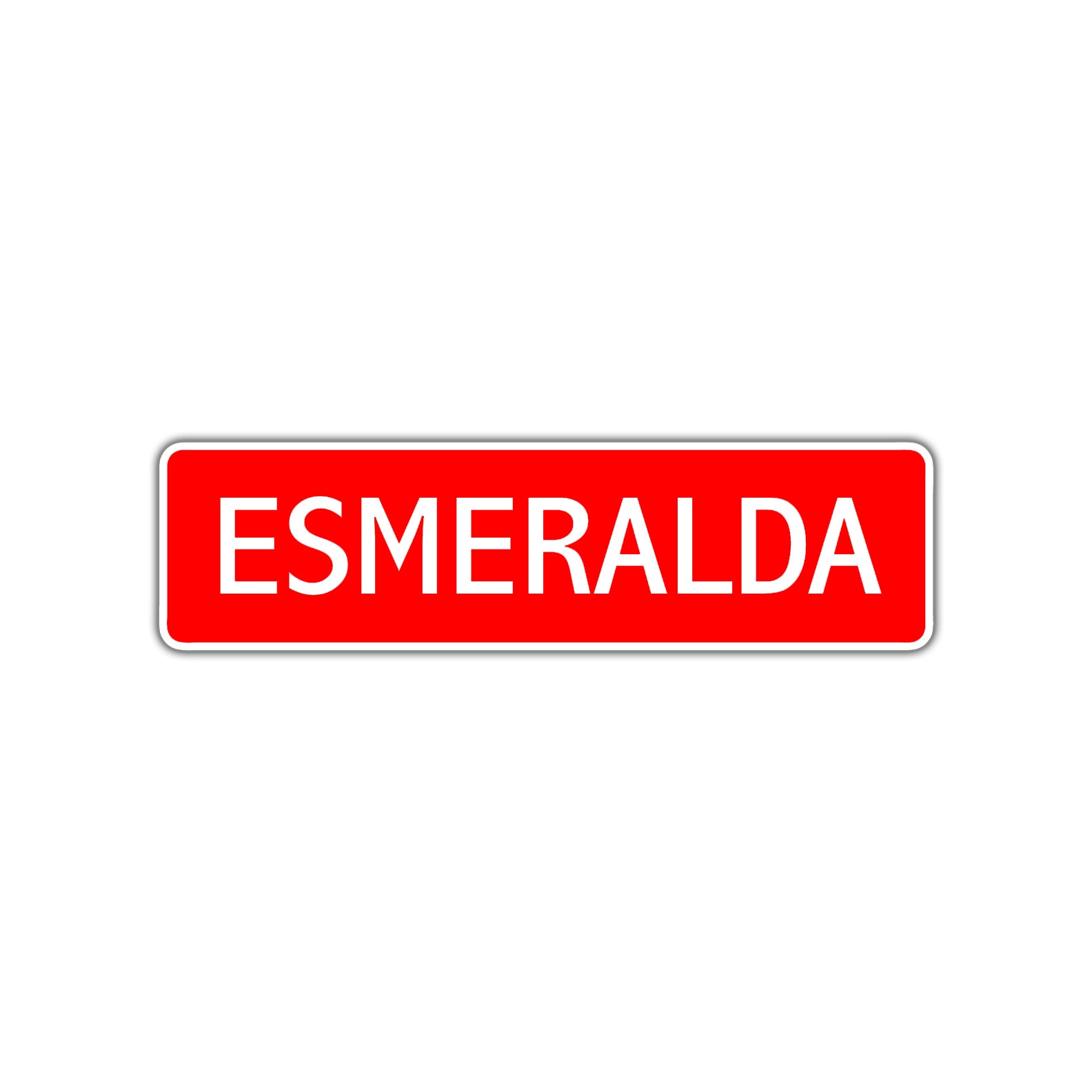 Esmeralda Street Sign Children Name Room Plate