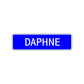 Daphne Street Metal Sign Plate