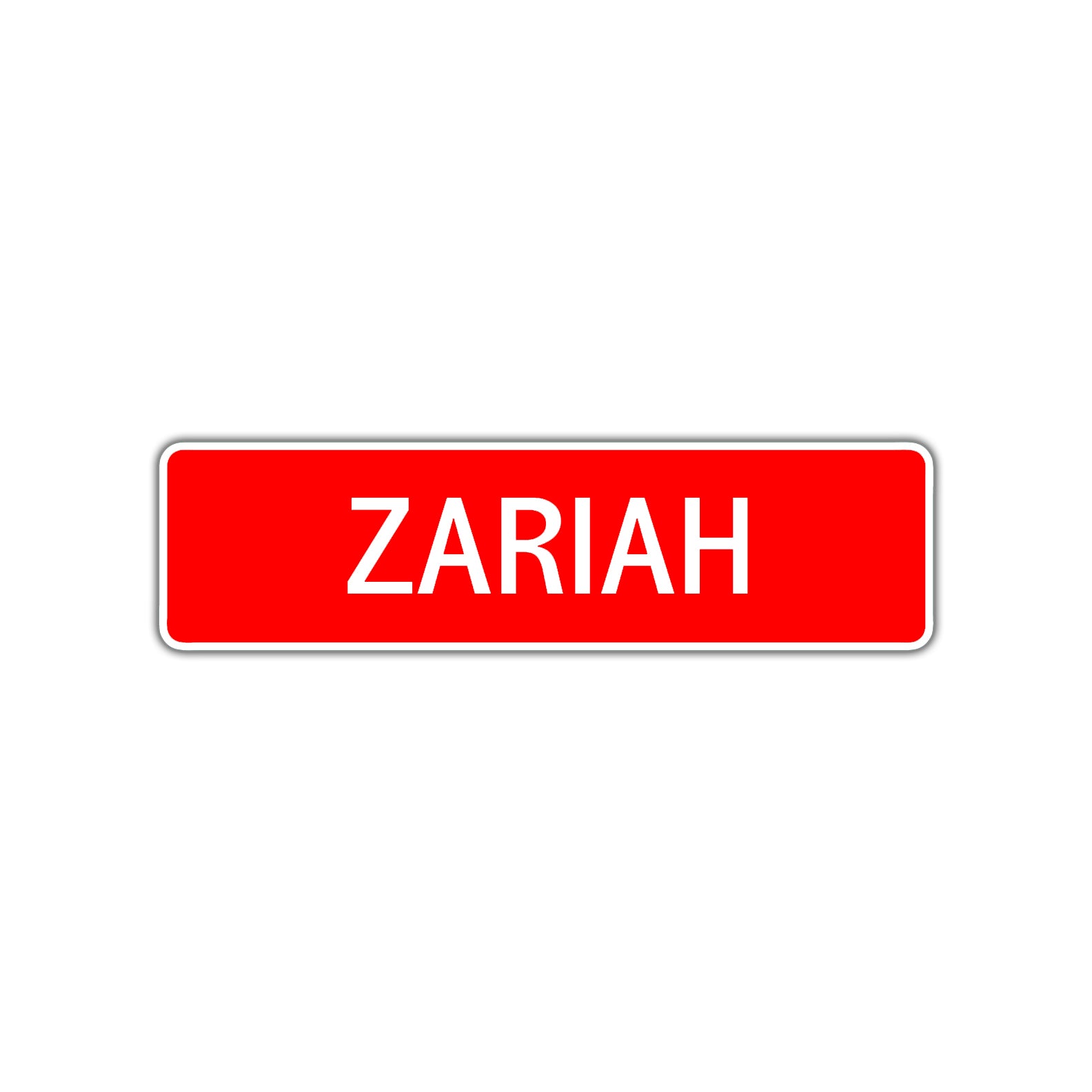 Zariah Street Sign