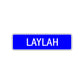 Laylah Street Sign Children Name Room Plate