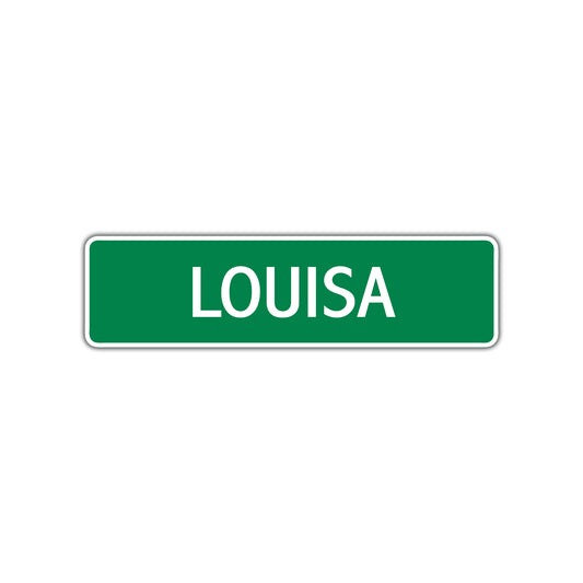 Louisa Street Sign