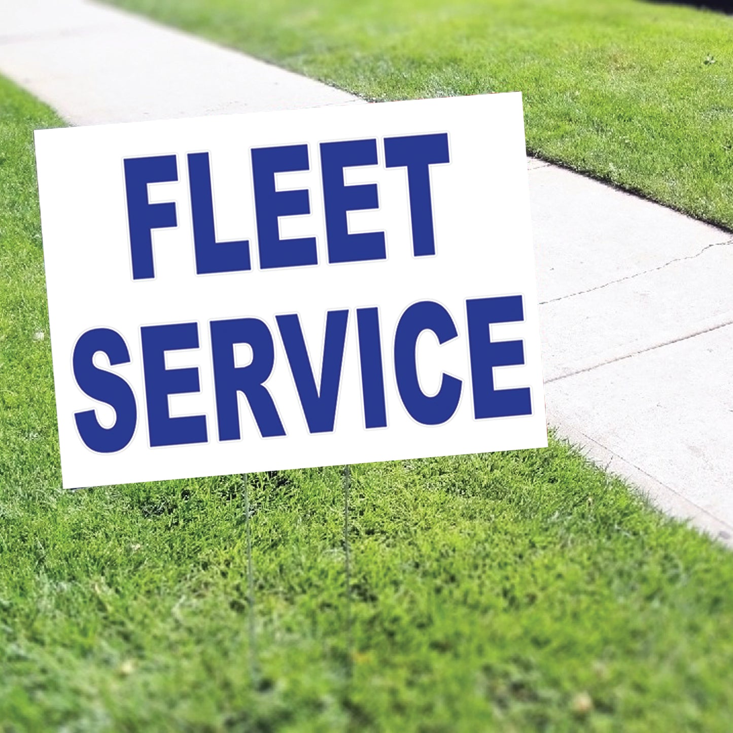 Fleet Service Coroplast Yard Sign