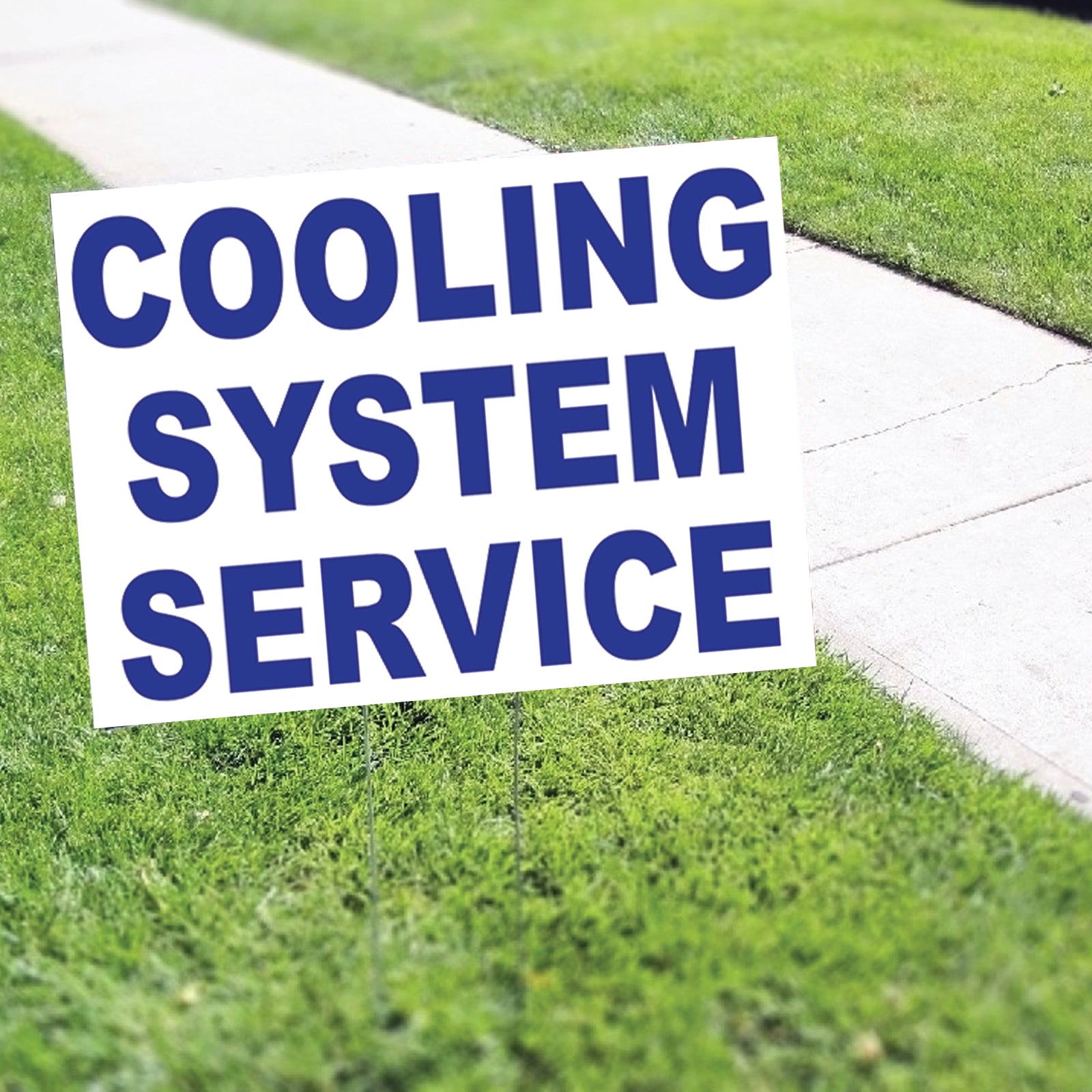 Cooling System Service Coroplast Yard Sign – Sign Fever