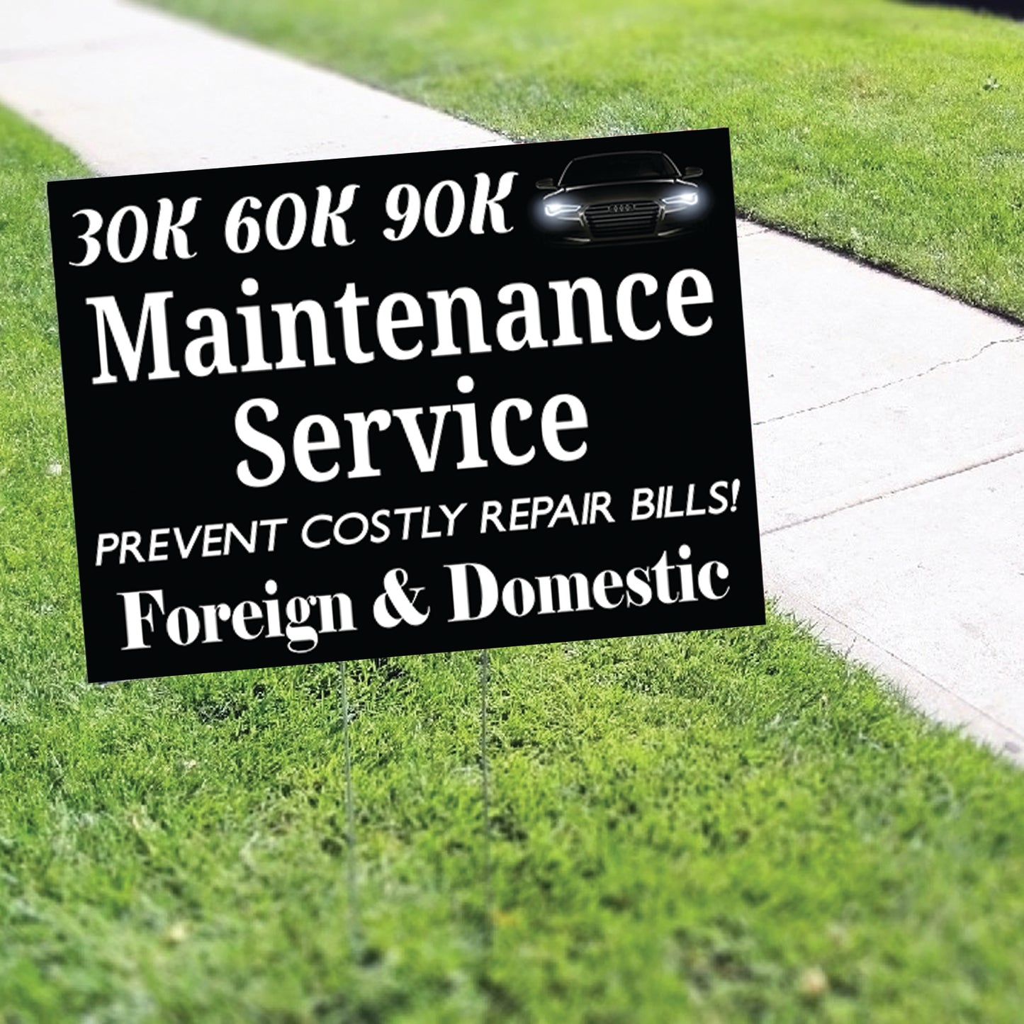 Maintenance Service Coroplast Yard Sign