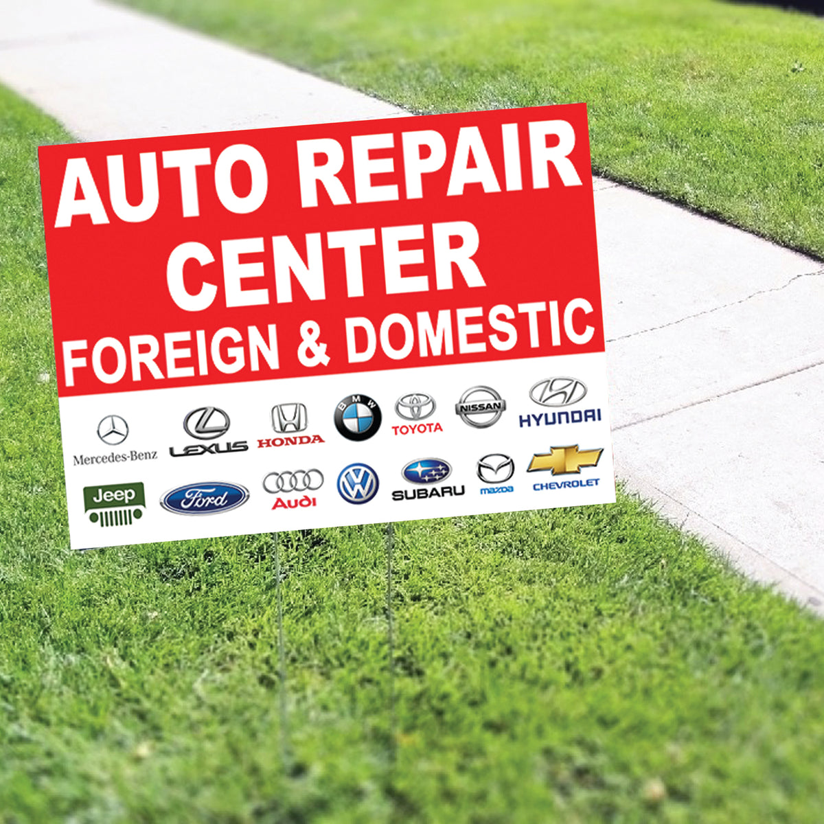 Auto Repair Centre Coroplast Yard Sign – Sign Fever
