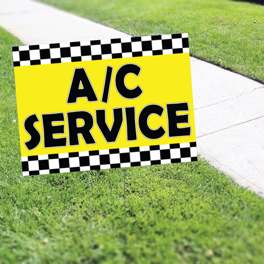 AC Service Coroplast Yard Sign