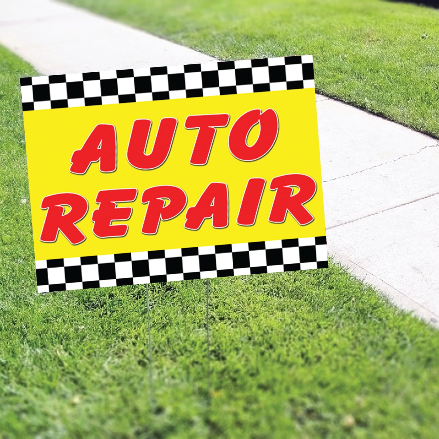 Auto Repair Coroplast Yard Sign