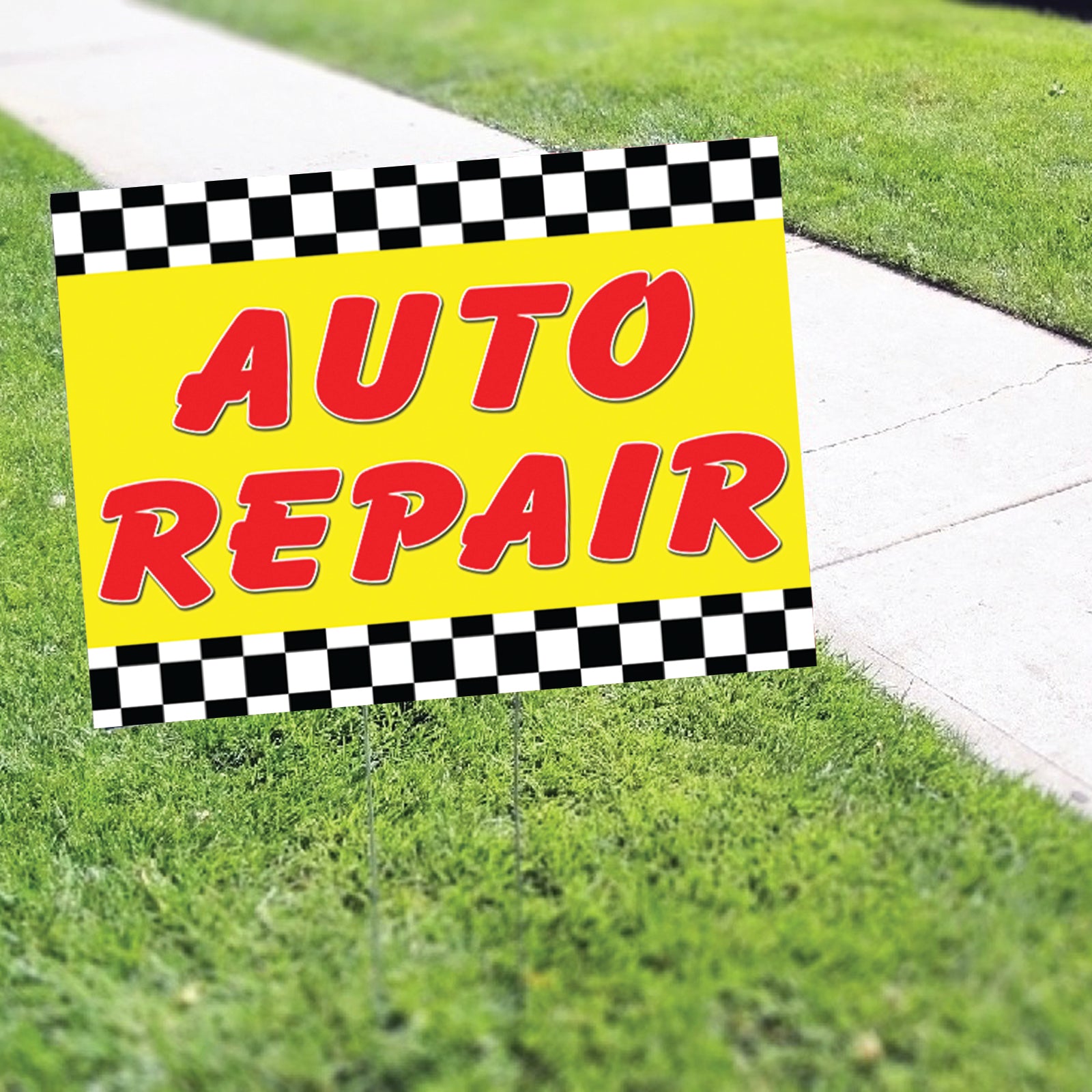 Auto Repair Coroplast Yard Sign