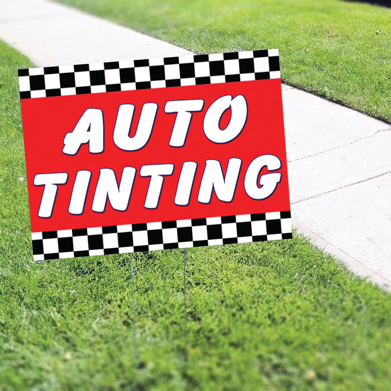 Auto Tinting Coroplast Yard Sign – Sign Fever