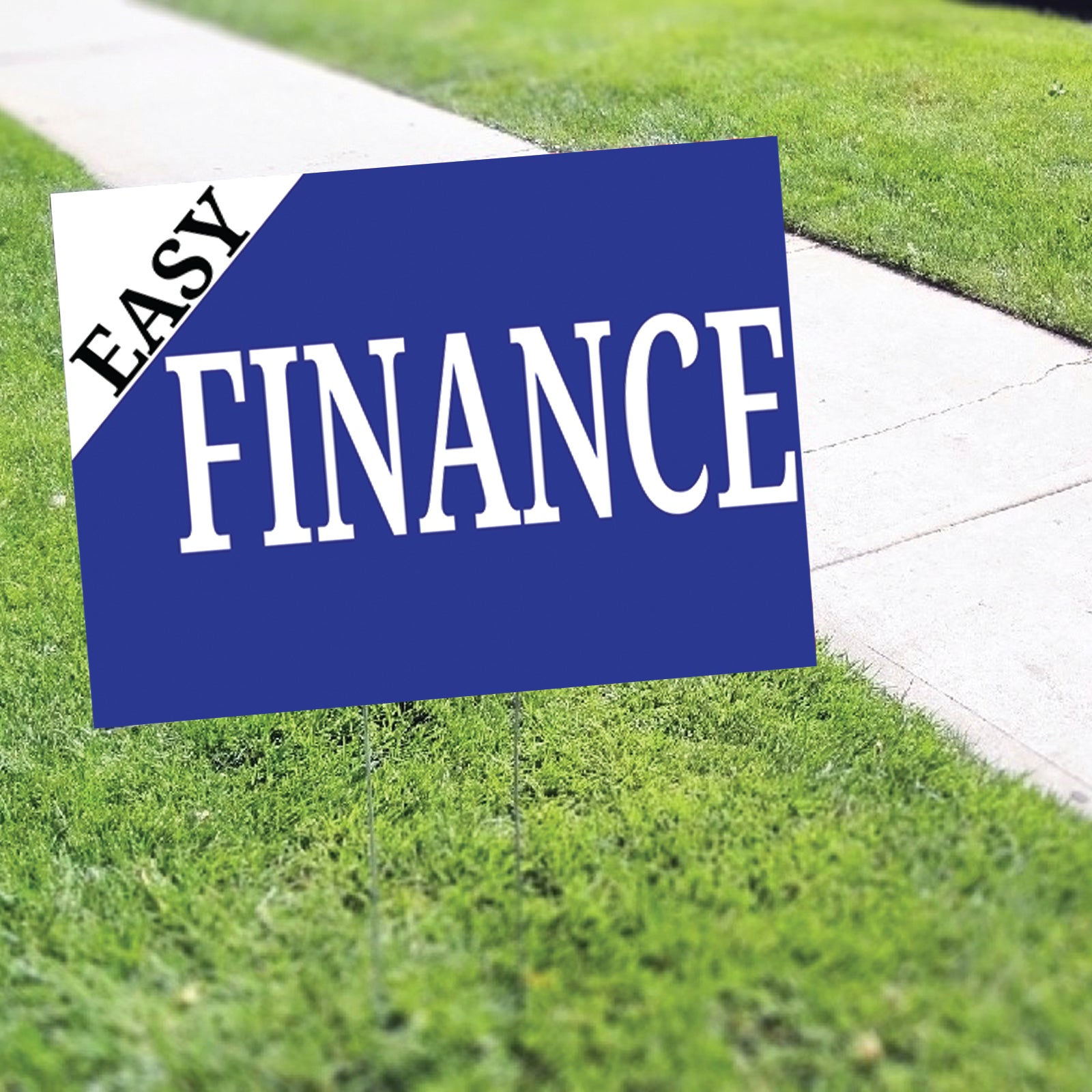 Fiance Sign Easy Finance Coroplast Yard Sign - Sign Fever