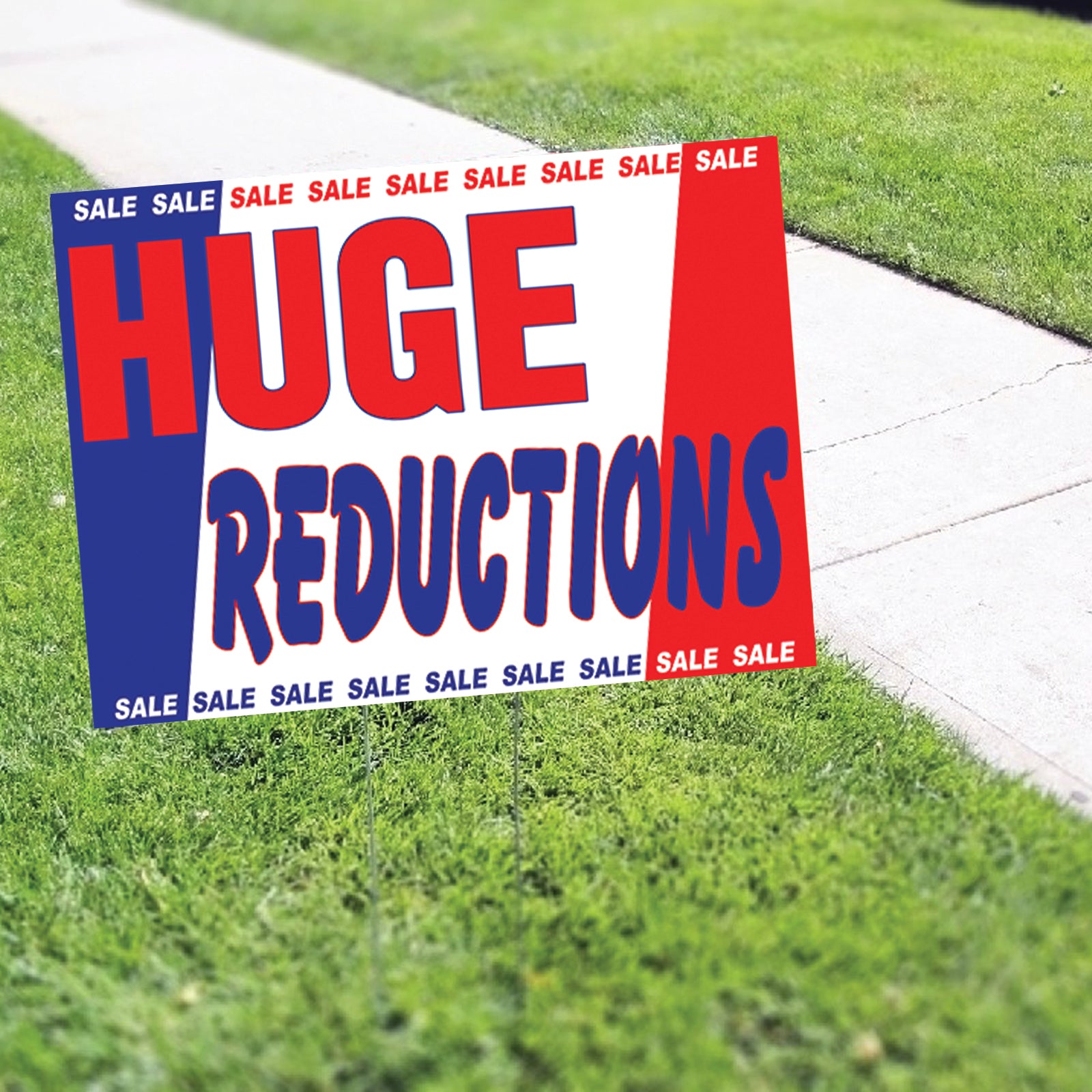 Huge Reductions Coroplast Yard Sign – Sign Fever
