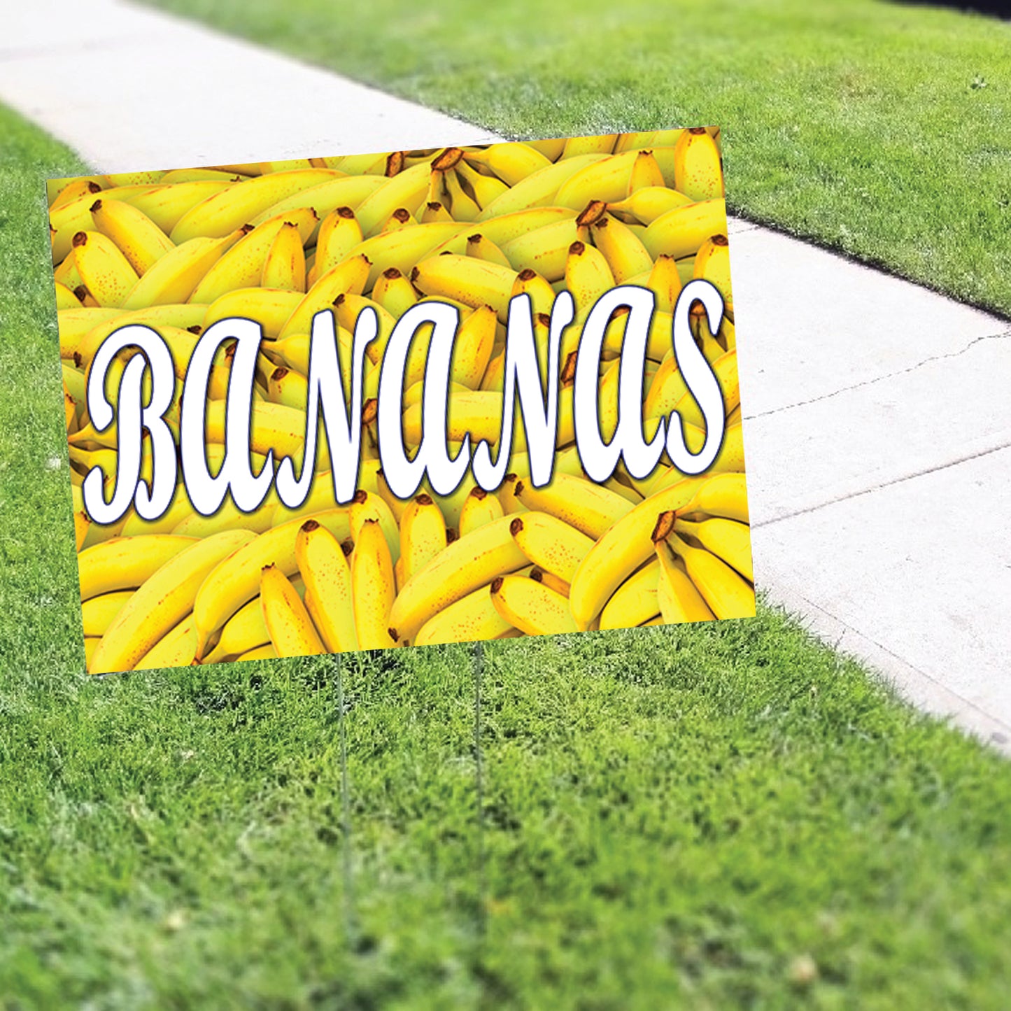 Bananas Coroplast Yard Sign