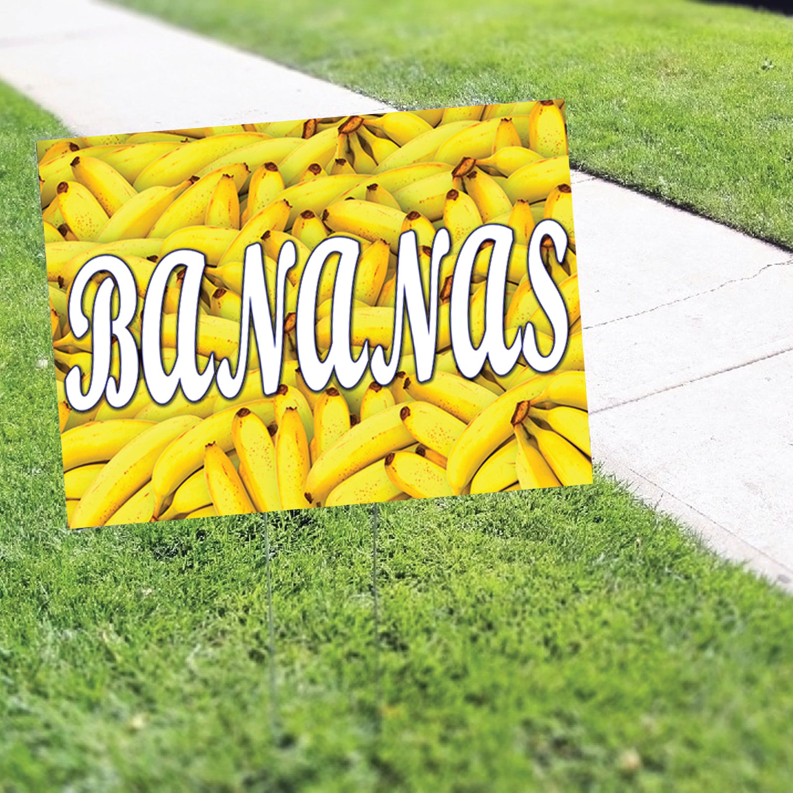 Bananas Coroplast Yard Sign