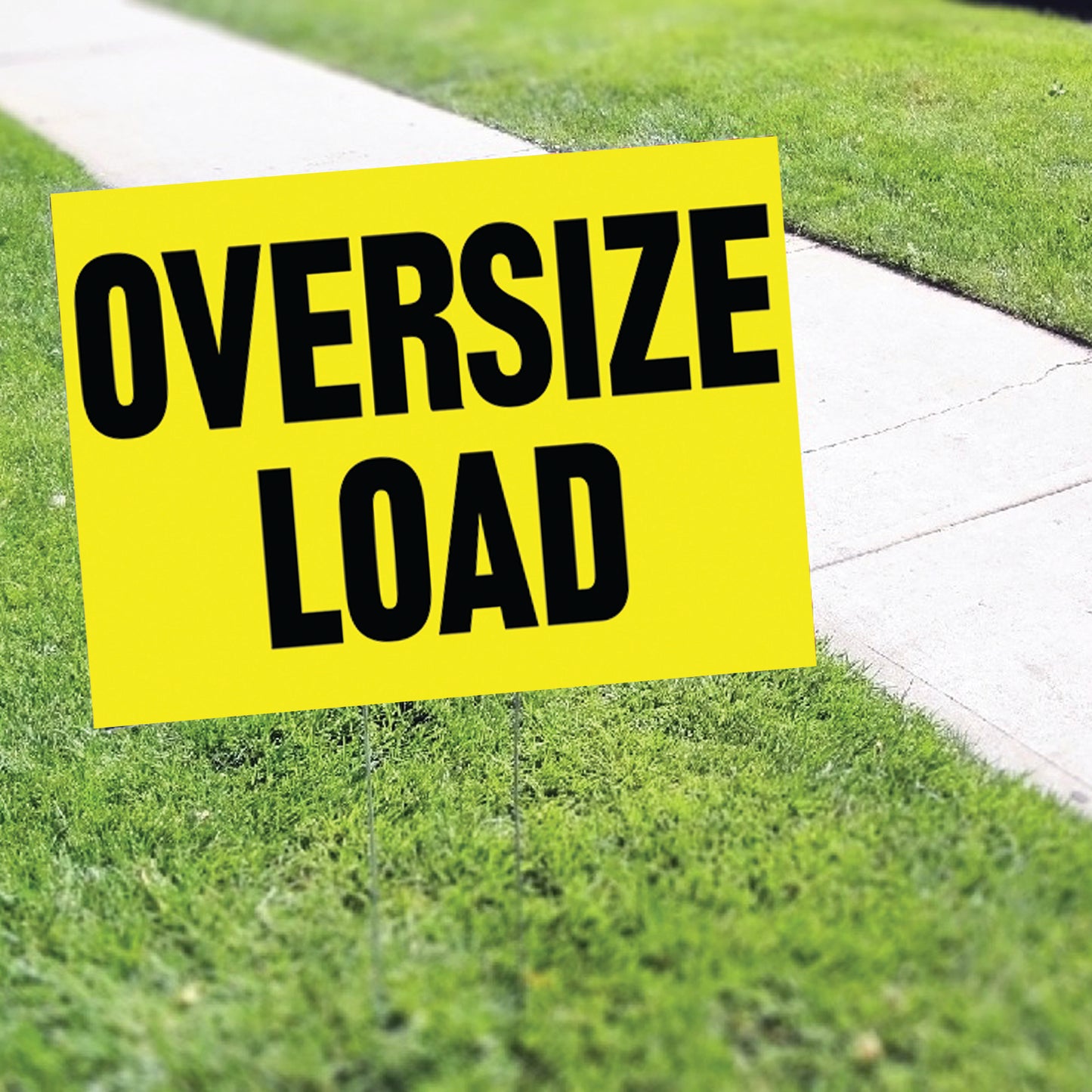 Oversize Load Coroplast Yard Sign