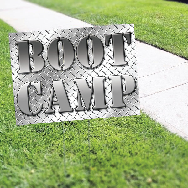Boot Camp Coroplast Yard Sign - Sign Fever