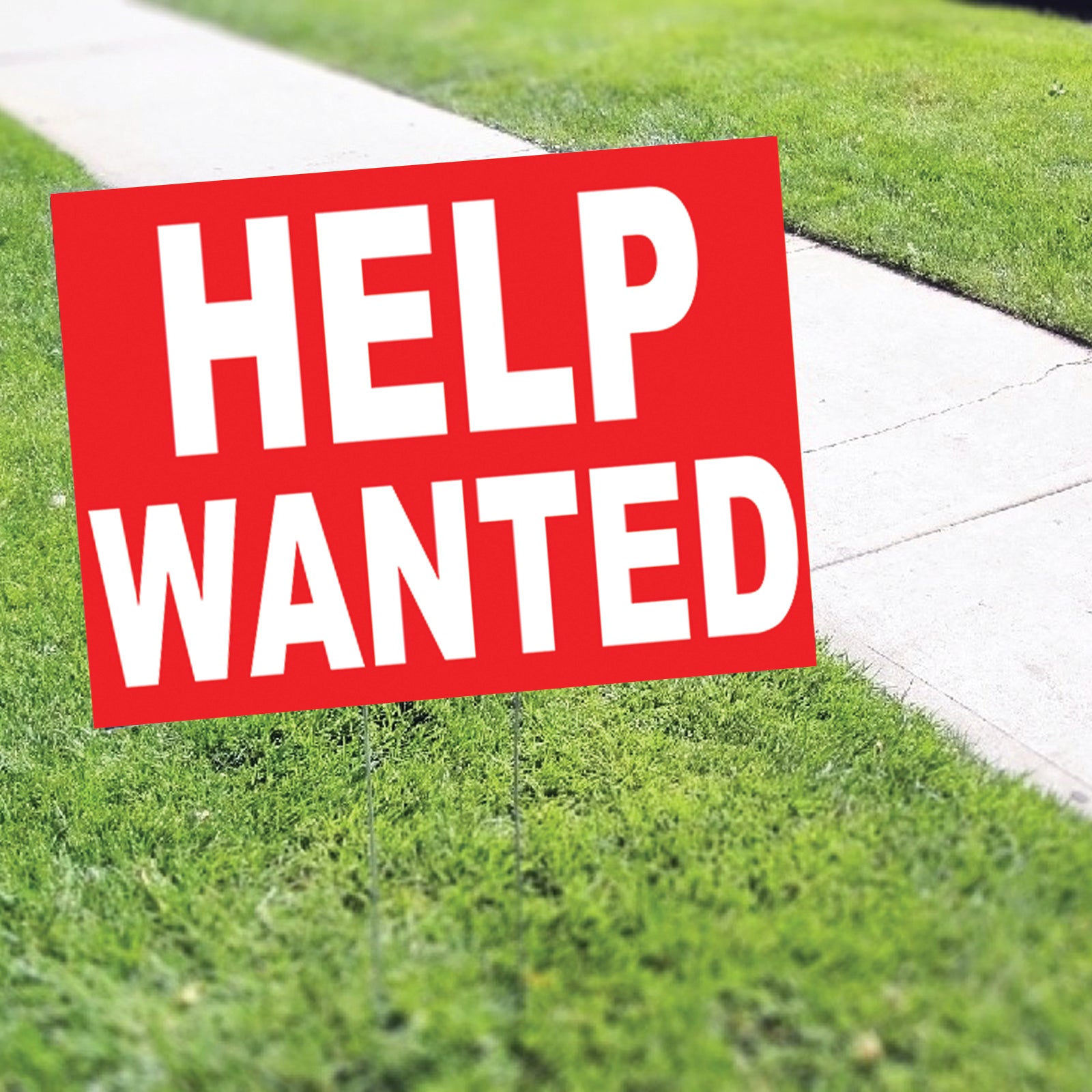 Help Wanted Coroplast Yard Sign
