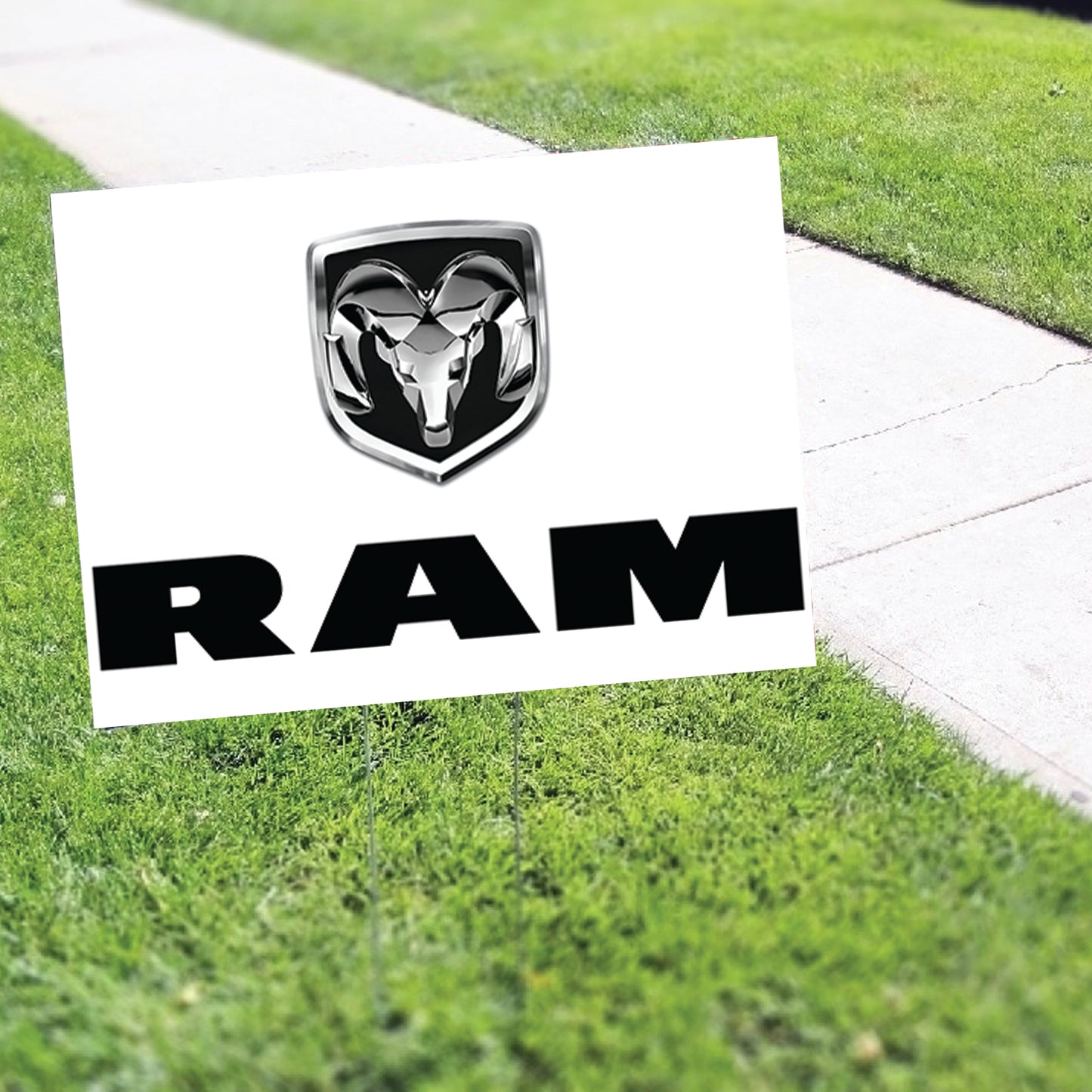 Ram Coroplast Yard Sign
