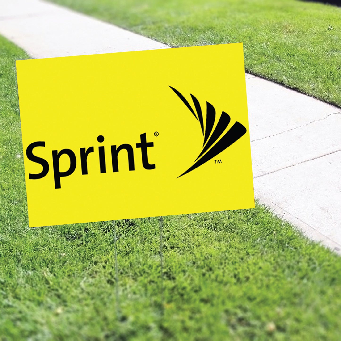 Sprint Mobile Coroplast Yard Sign