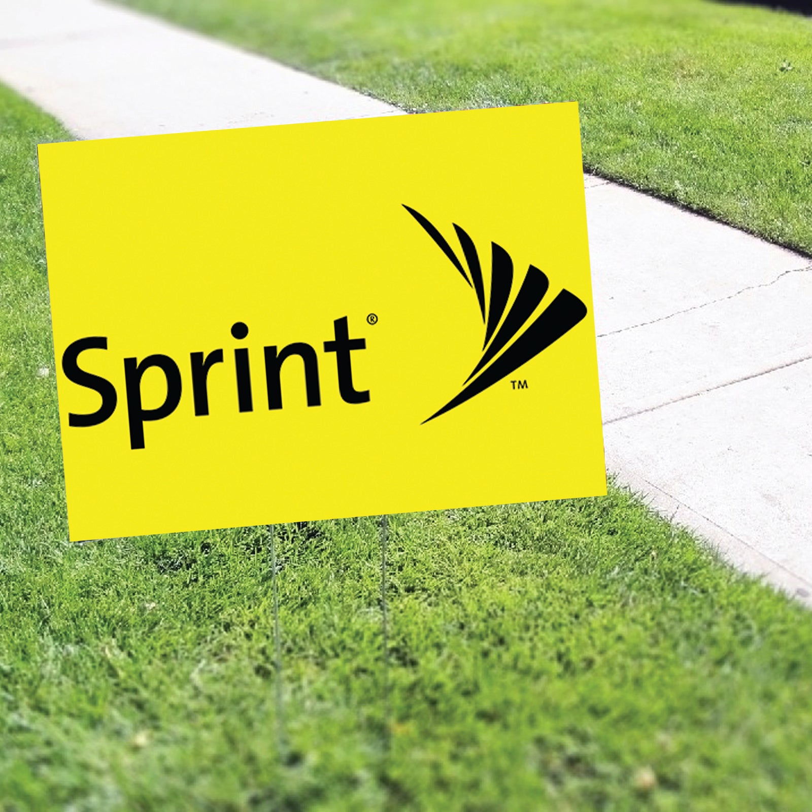 Sprint Mobile Coroplast Yard Sign