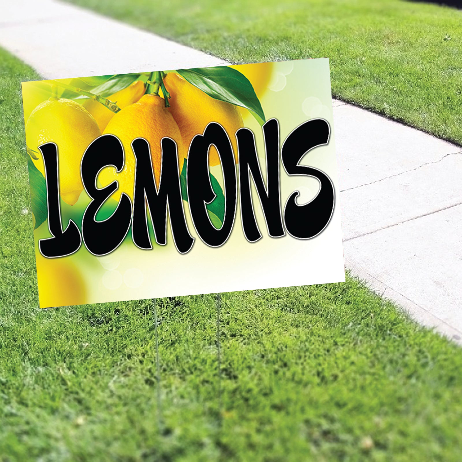 Lemons Coroplast Yard Sign – Sign Fever