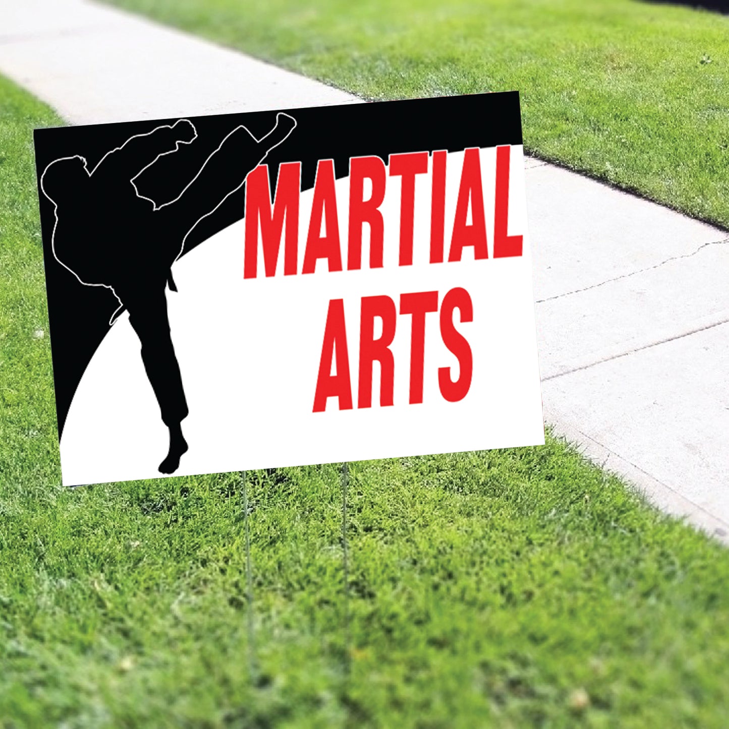 Martial Arts Coroplast Yard Sign