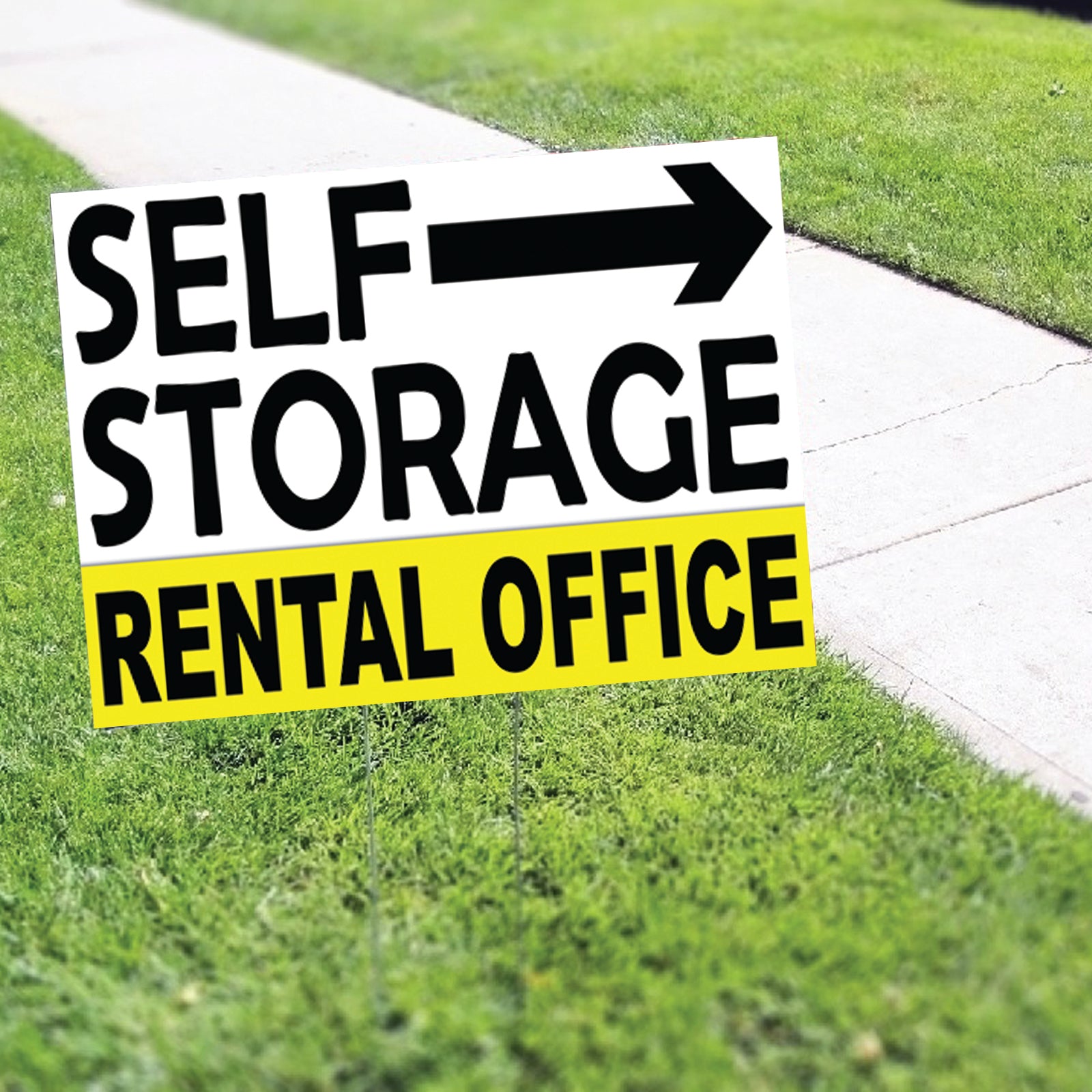 Self Storage Rental Office Coroplast Yard Sign – Sign Fever