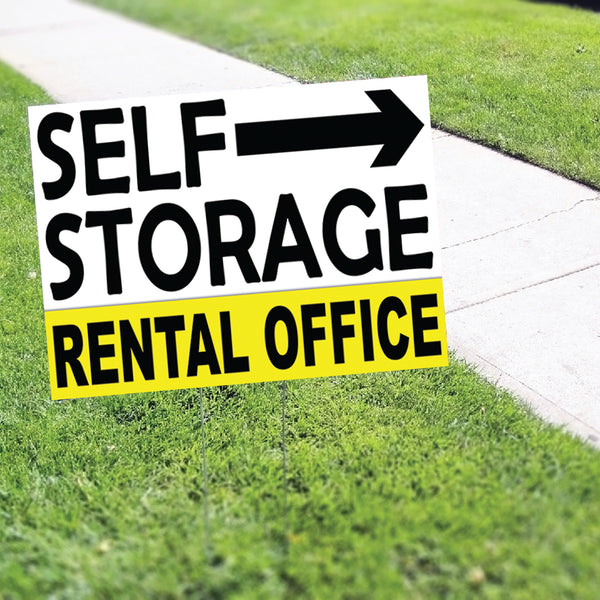Self Storage Rental Office Coroplast Yard Sign - Sign Fever