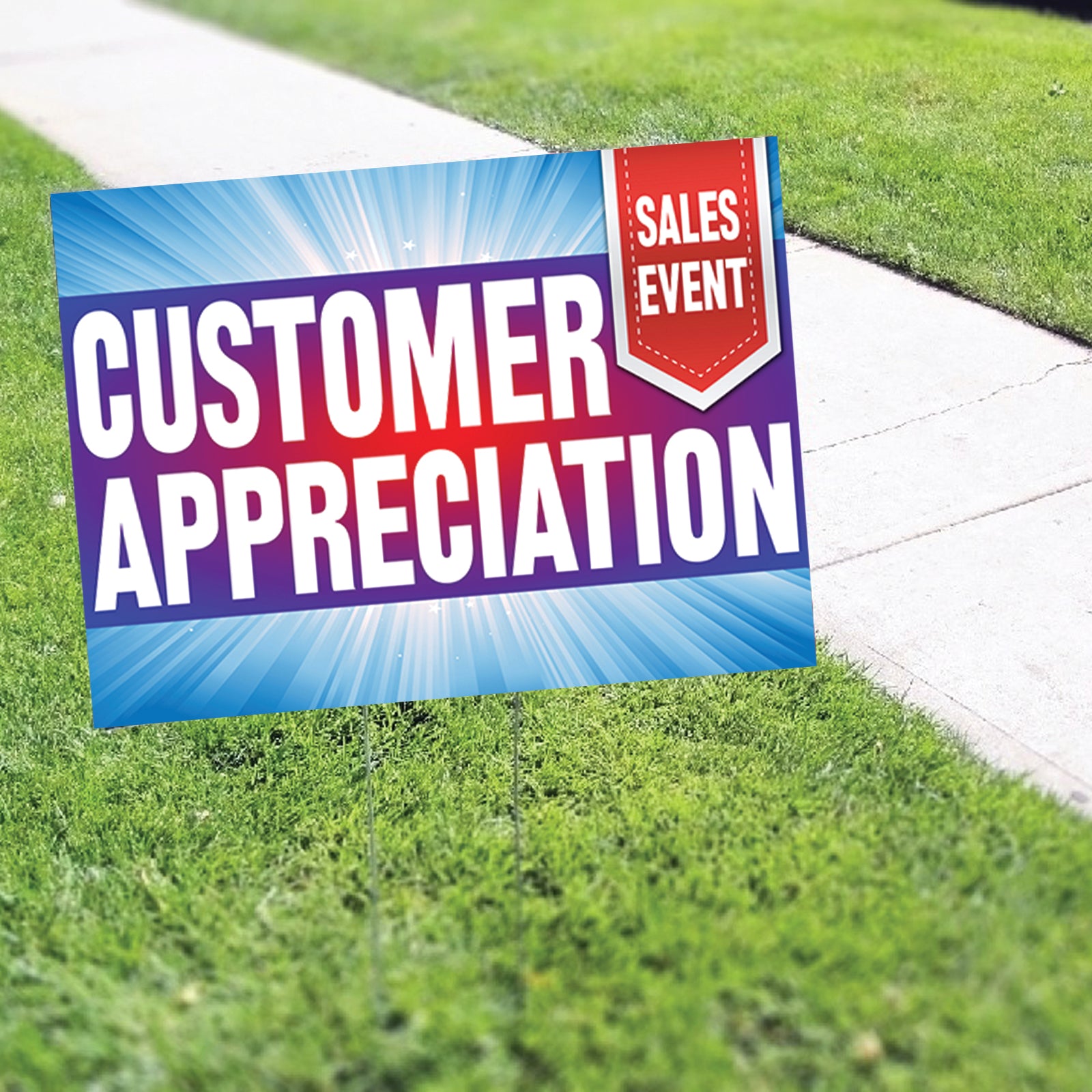 For Customer Sign Customer Appreciation Coroplast Yard Sign – Sign Fever