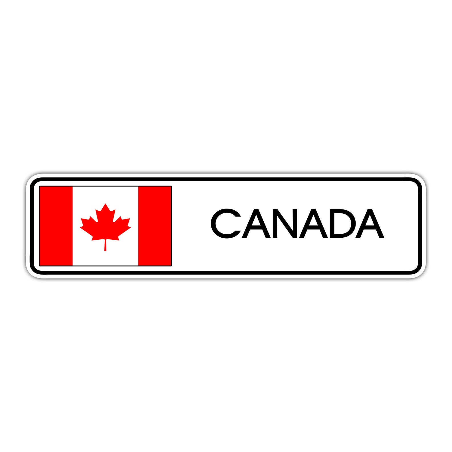 Canada Country Flag Aluminum Street Sign – Sign Fever