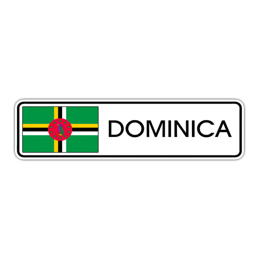 Dominica Country Flag Aluminum Metal Sign