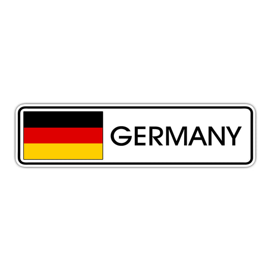 Germany Country Flag Aluminum Metal Sign